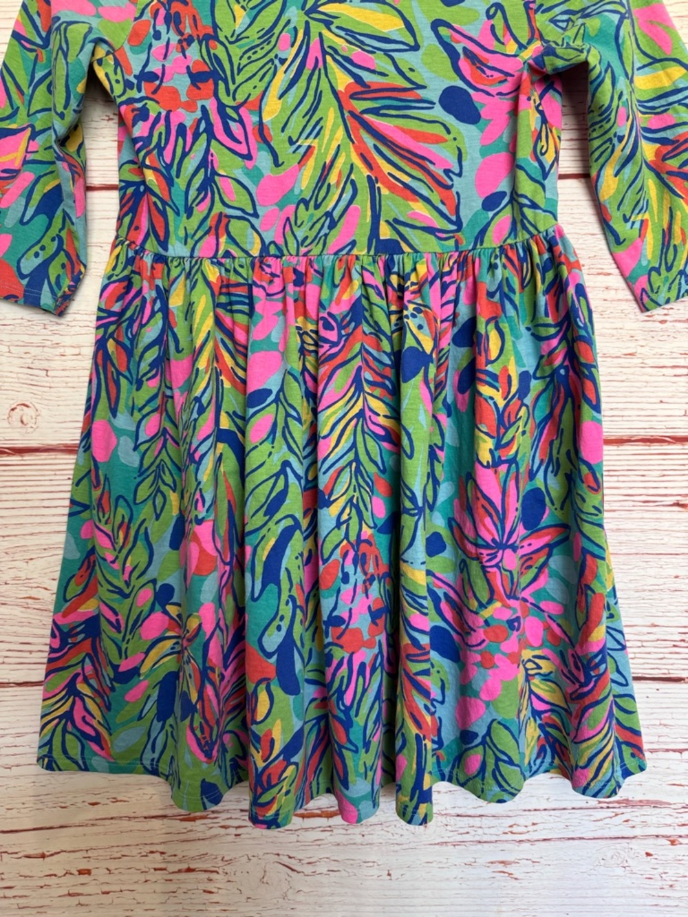 Lilly Pulitzer Mini Evelyn Dress in Multi Hot Spot Sz XL (12-14) - Picture 4 of 10
